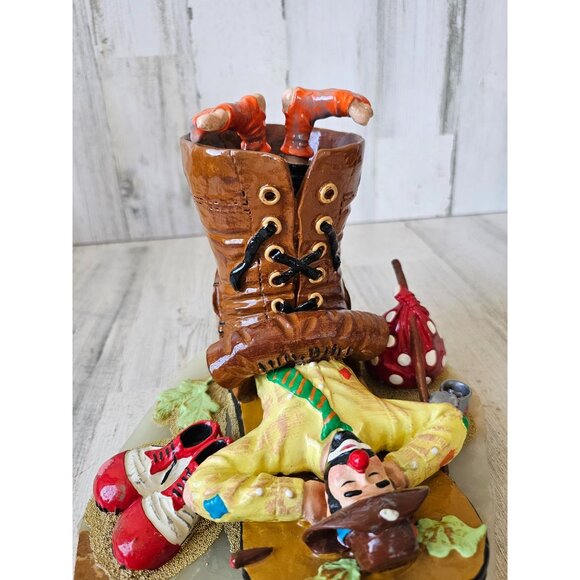 Ron Lee hobo boot clown emmett kelly sleeping 1994 gold circus figurine statue v - Picture 4 of 10